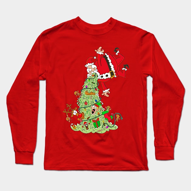 Santa Barf Long Sleeve T-Shirt by Crockpot